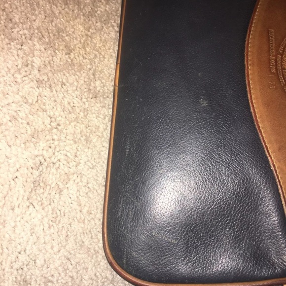 Vintage Ghurka Marley Hodgson Purser No. 76 Crossbody Bag In Rare Two Tone Navy - Picture 4 of 6